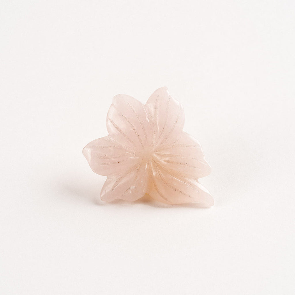 Free Form Flower - Rose Quartz