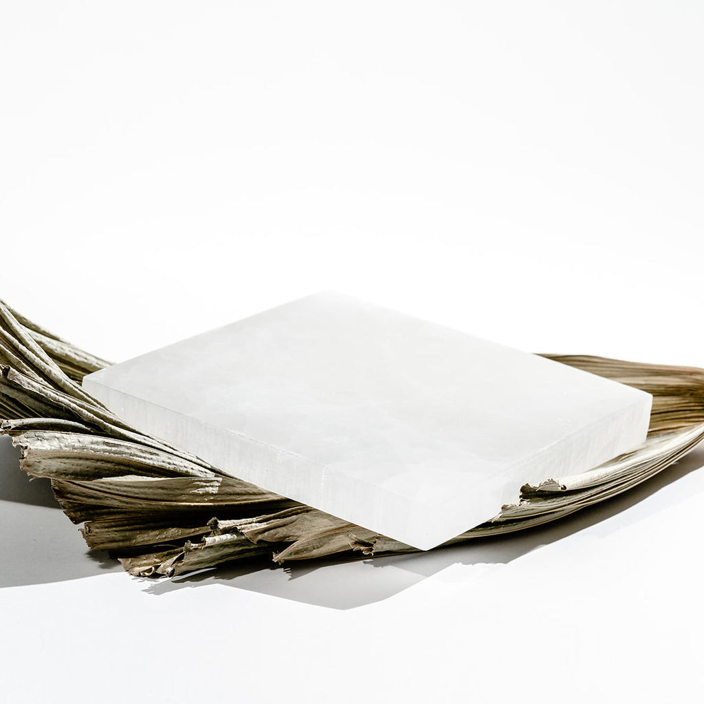 Selenite Square Plate