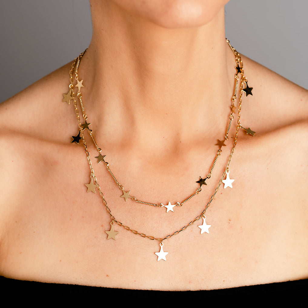 [STONE HENgE] 韓国☆14K Gold☆LA STELLA Necklace 全3色 Amazon | STONE HENGE 4KローズゴールドLuckyUP1406韓国の女優