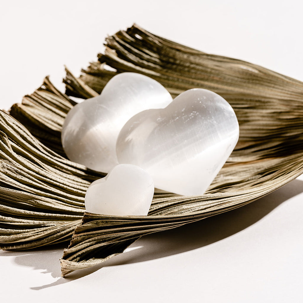Selenite Mini Heart