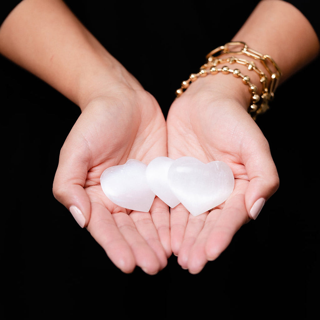 Selenite Heart