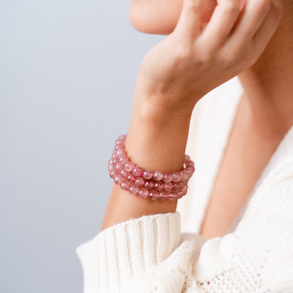 Strawberry Quartz Bracelet