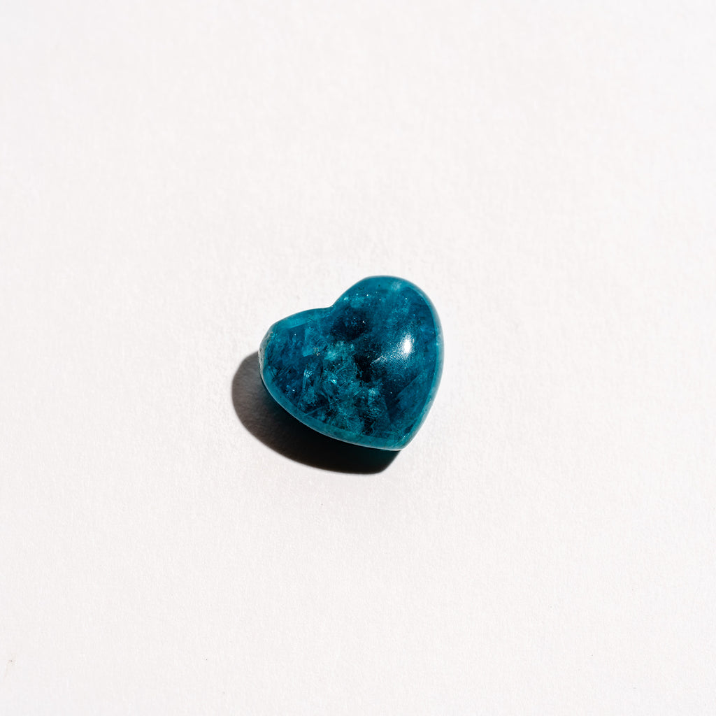 Blue Apatite Mini Heart