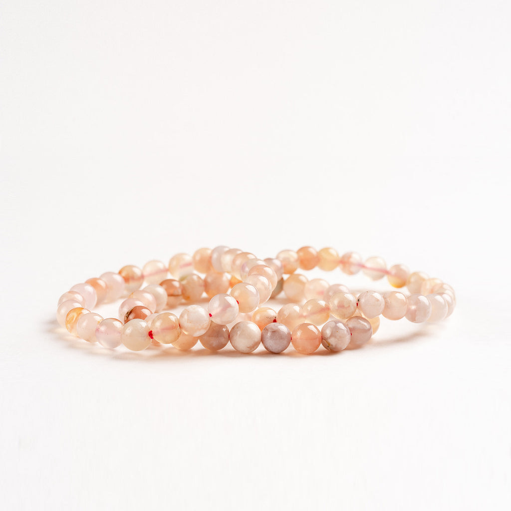 Cherry Blossom Agate Bracelet - Love Tatum