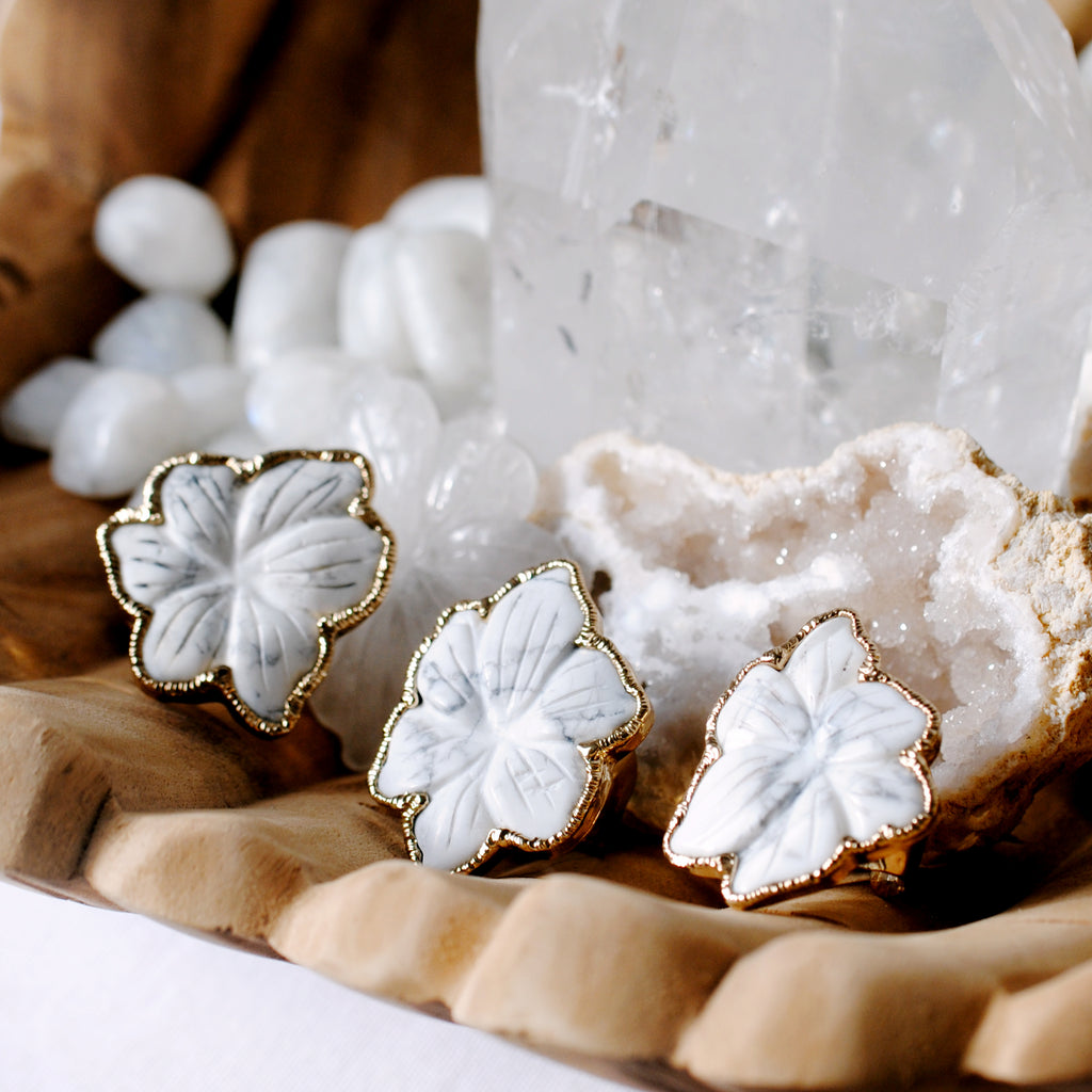 Flower Howlite Signature Ring - Love Tatum